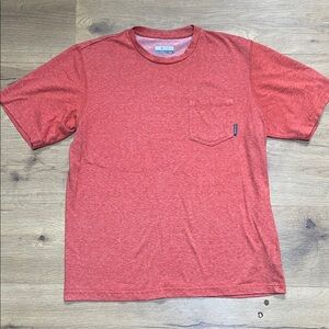 Columbia Omni- Wick Advanced Evaporation Men's Pocket T-Shirt in Heather Red